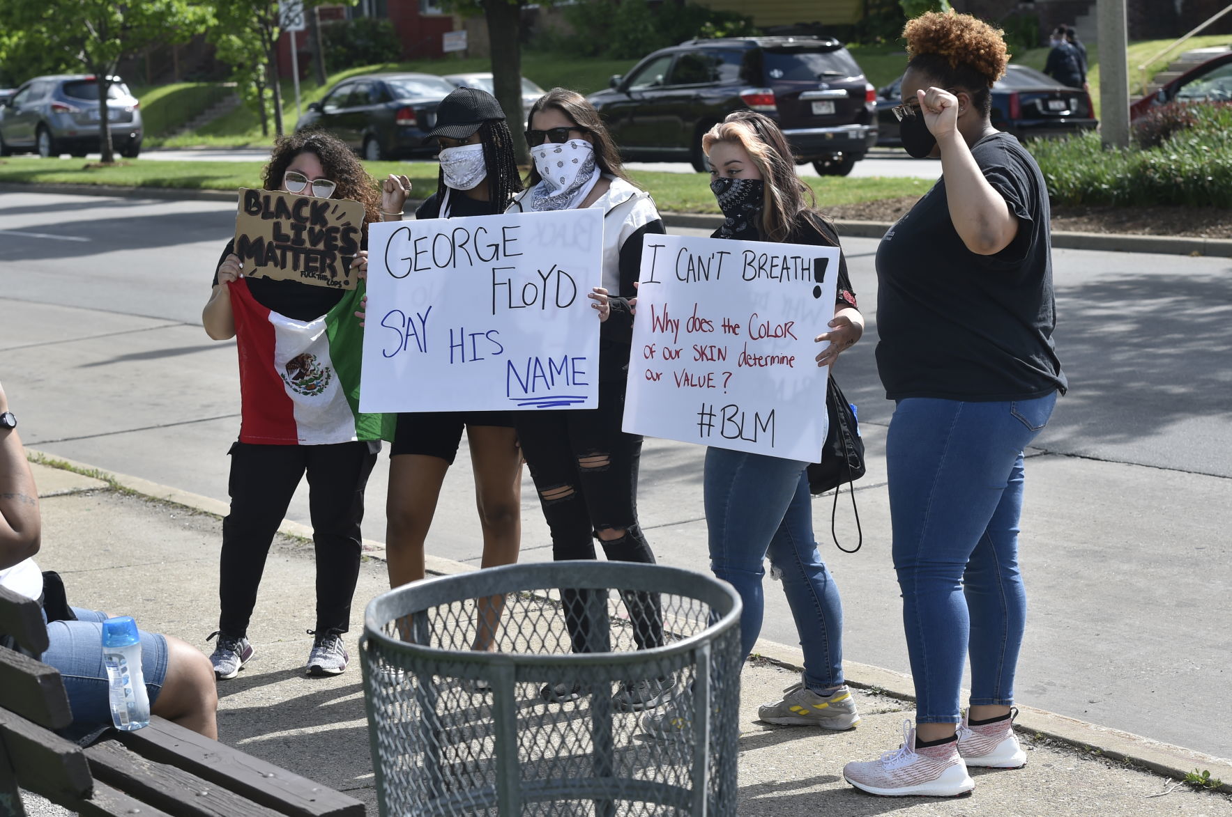 Posing for a resistance photo